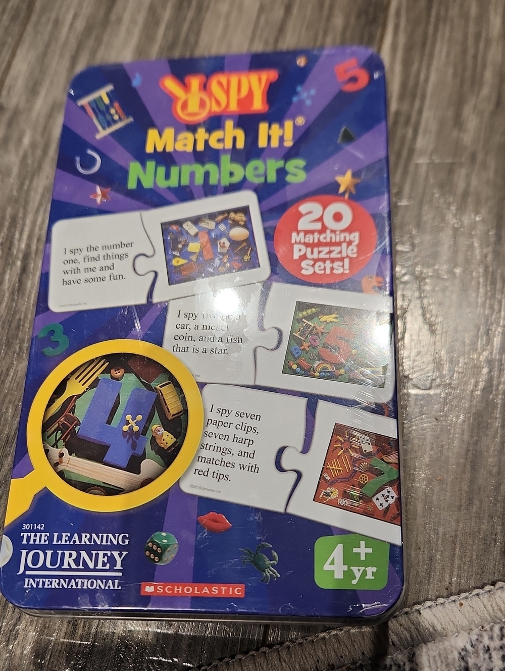 I SPY Match It! Numbers Puzzle Game by The Learning Journey - Purple 4+